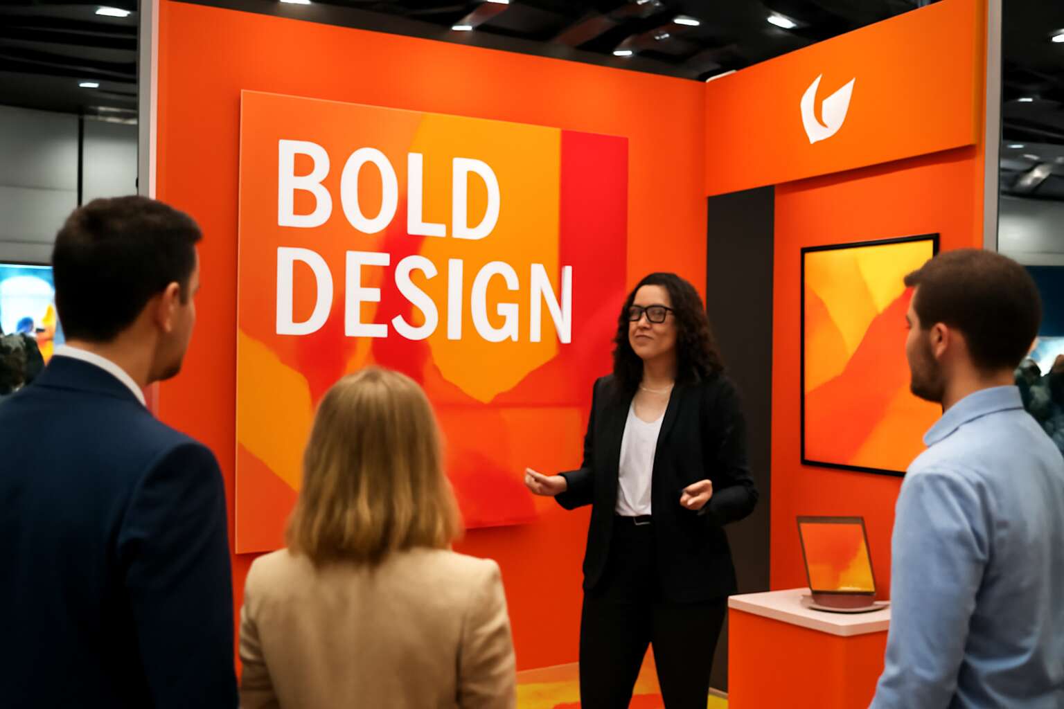exhibition booth poster design