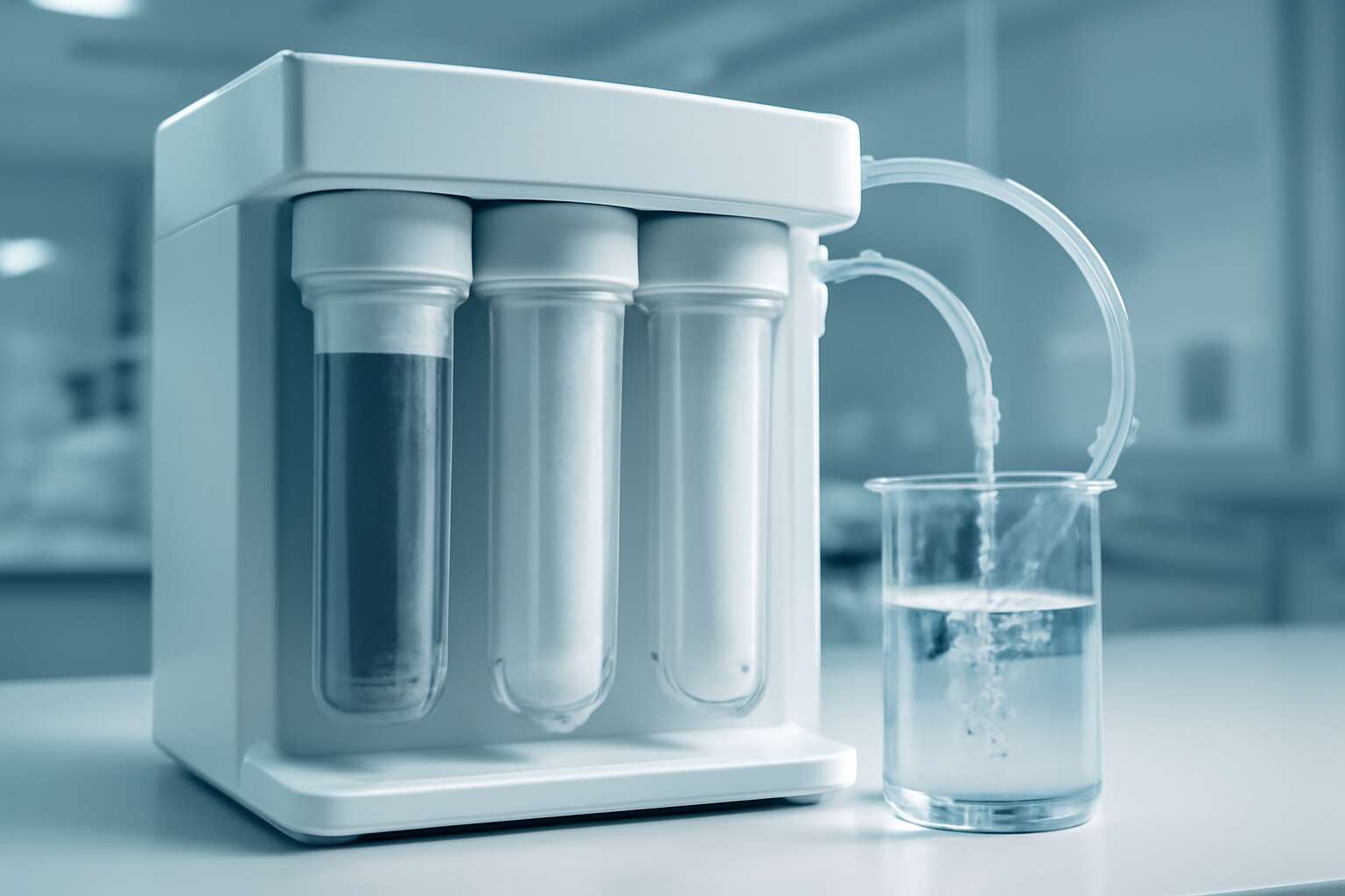 water purification system for science exhibition